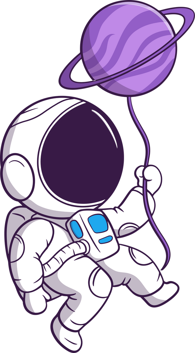 astronaut character playing